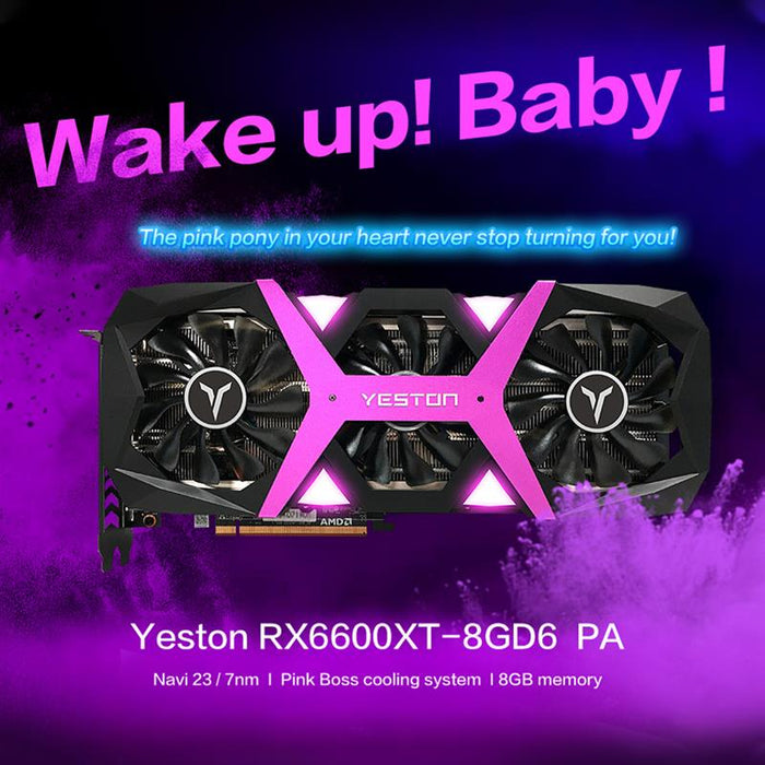 Yeston RX6600XT 8GB D6 Gaming Graphics Card
