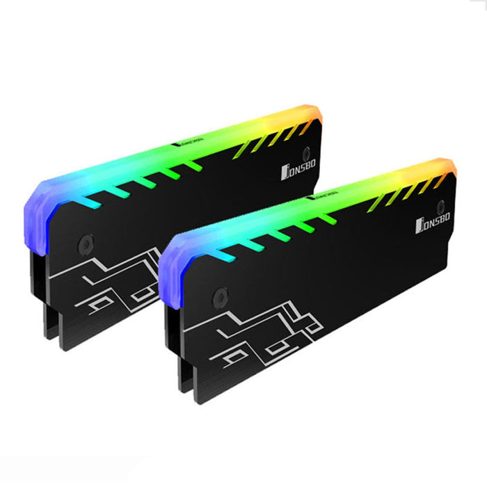 Aluminum RAM Heatsink Cooler RGB 256 Color Radiator