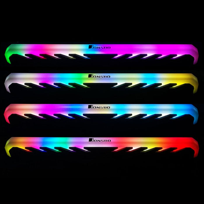 Aluminum RAM Heatsink Cooler RGB 256 Color Radiator